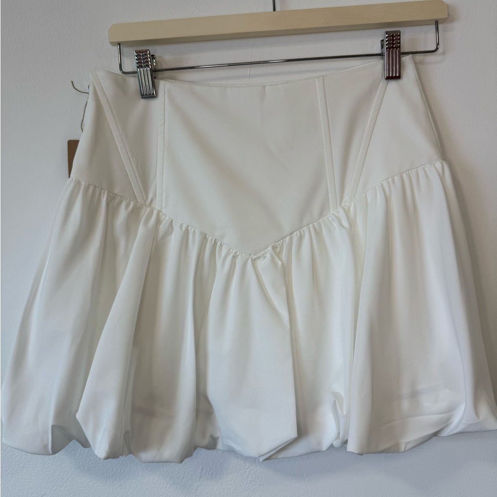 Chic Cream Mini Skirt